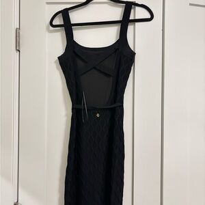 Guess Elegant Black Backless Dress
